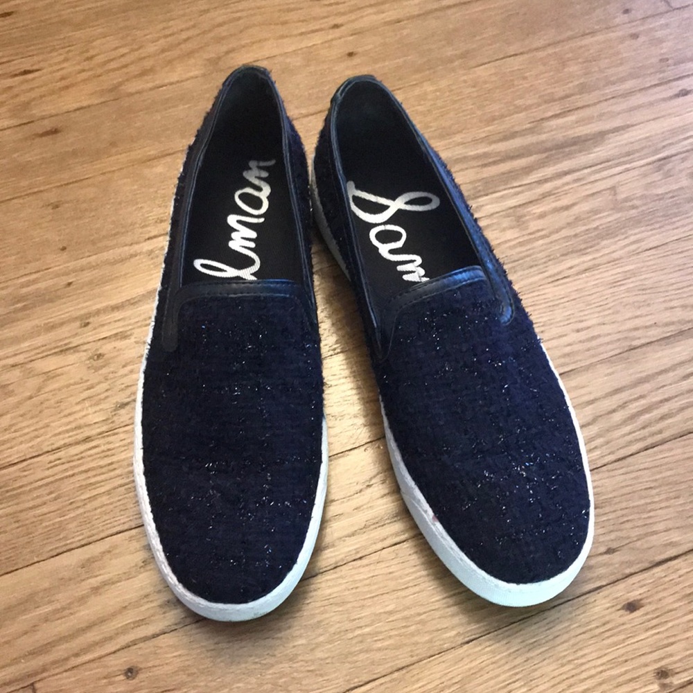 Women’s Sam Edelman Navy Tweed Slides 8